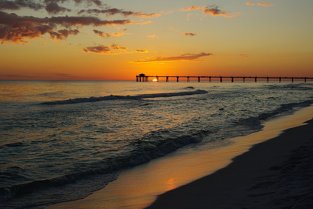 Destin Beach at Sunset