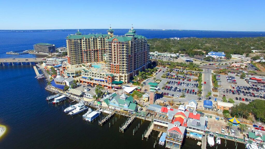 overhead view of Destin FL