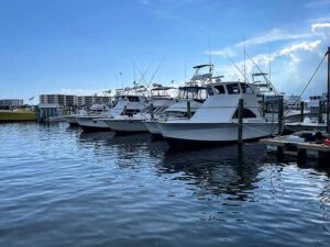 Charter Fishing Boats at Harborwalk Marina, Destin FL