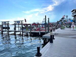 Harborwalk Marina Boats with Rain Clouds