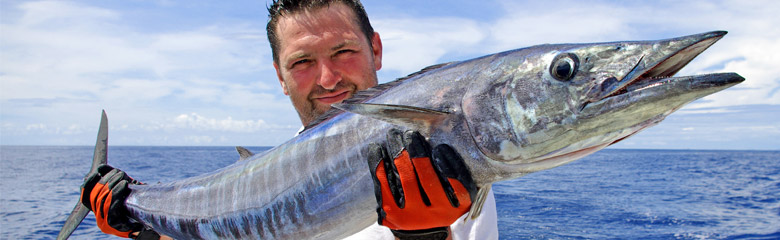 Man holding King Mackerel